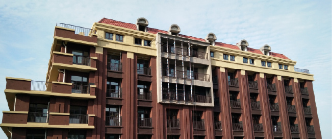 恩馬北印產業基地外墻保溫工程